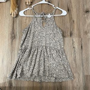 Cheetah print tank top